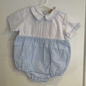 The Beaufort Bonnet Blue seersucker bubble